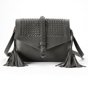 👜 Sonoma earl grey crossbody bag with fringe